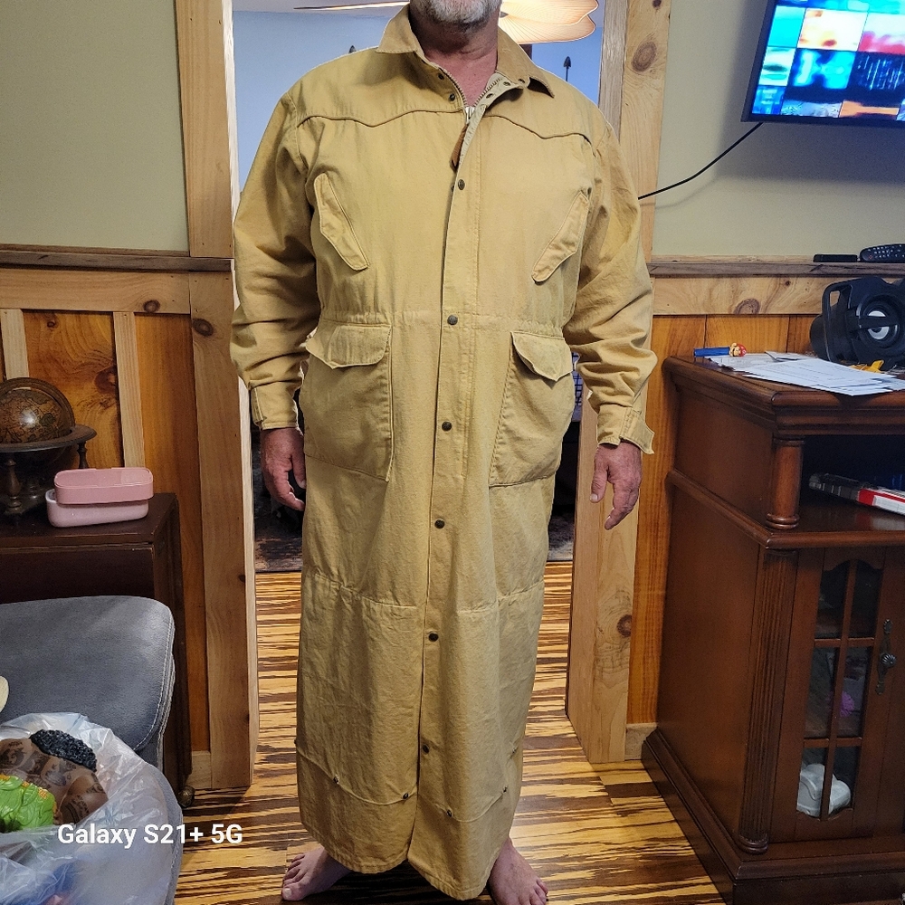 Vintage Schaefer XL Duster Coat Tan